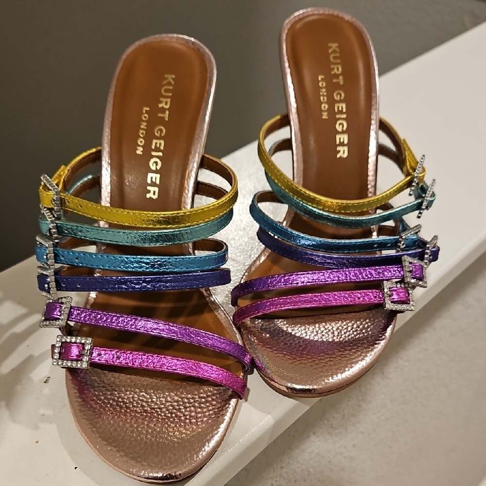 Kurt Geiger Women's Multicolor Strappy Sandals